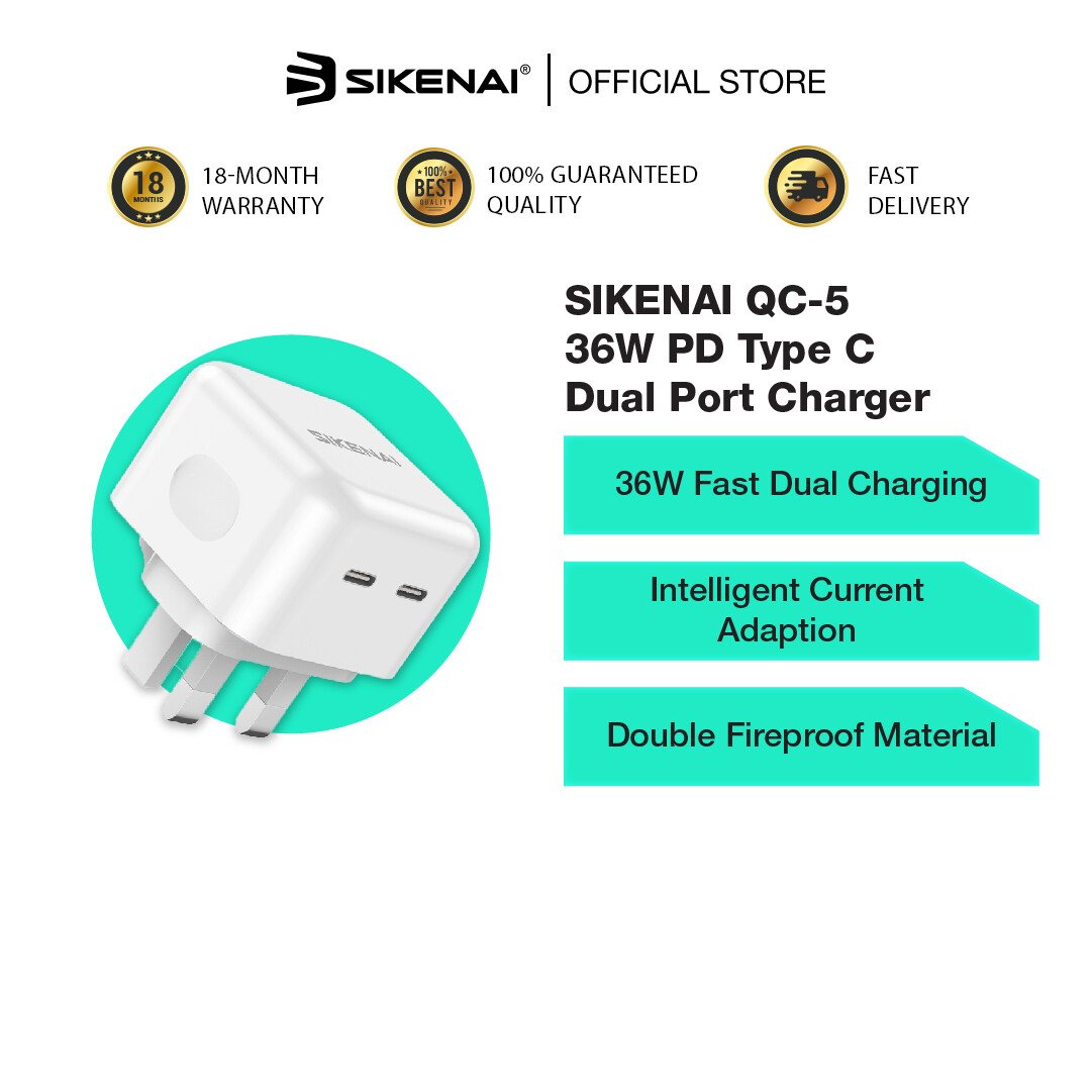 ادابتر سيكاني 36w qc-5uk